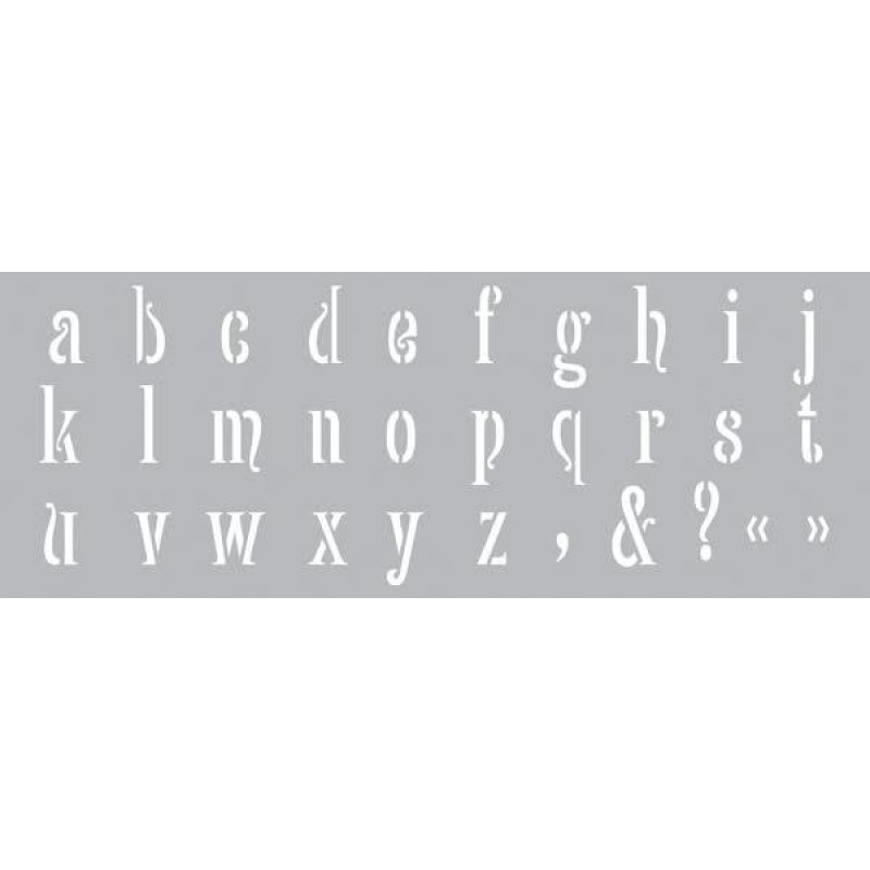Στένσιλ 15x40cm Γράμματα ABC