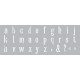 Στένσιλ 15x40cm Γράμματα ABC