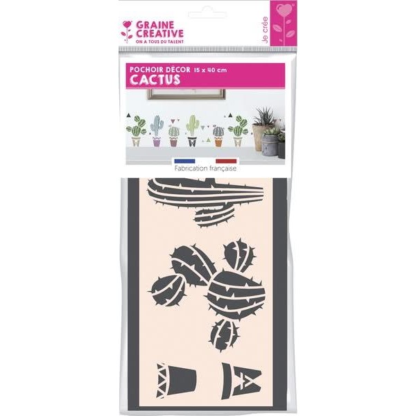 Στένσιλ 15x40cm Κάκτος