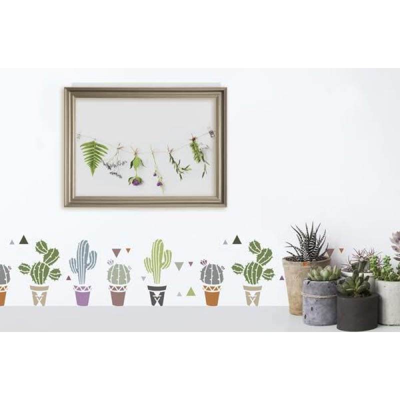 Στένσιλ 15x40cm Κάκτος