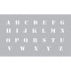 Στένσιλ 12x20cm Γράμματα ABC