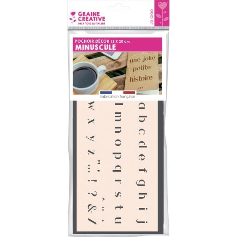 Στένσιλ 12x20cm Γράμματα ABC