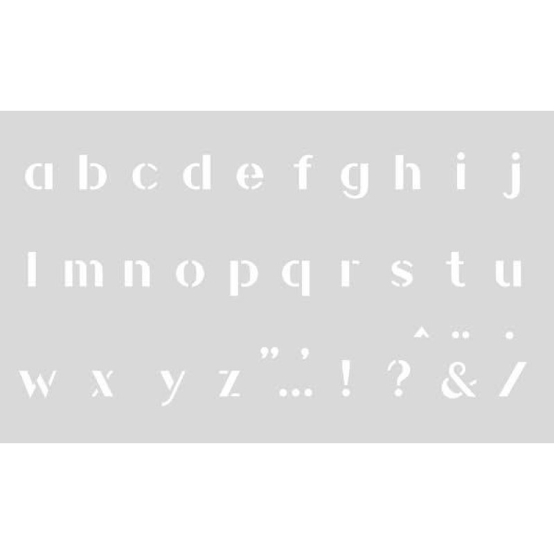 Στένσιλ 12x20cm Γράμματα ABC