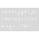 Στένσιλ 12x20cm Γράμματα ABC