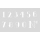 Στένσιλ 12x20cm Αριθμοί