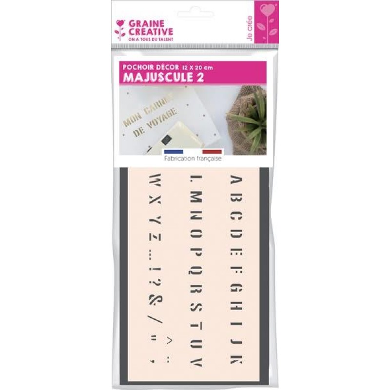 Στένσιλ 12x20cm Γράμματα ABC