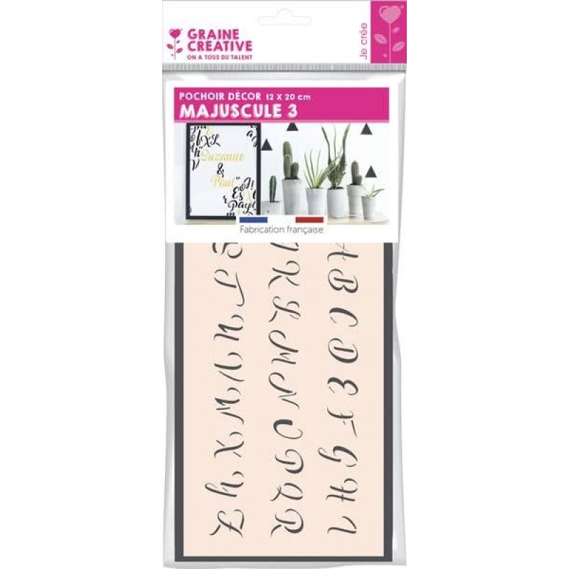 Στένσιλ 12x20cm Γράμματα ABC