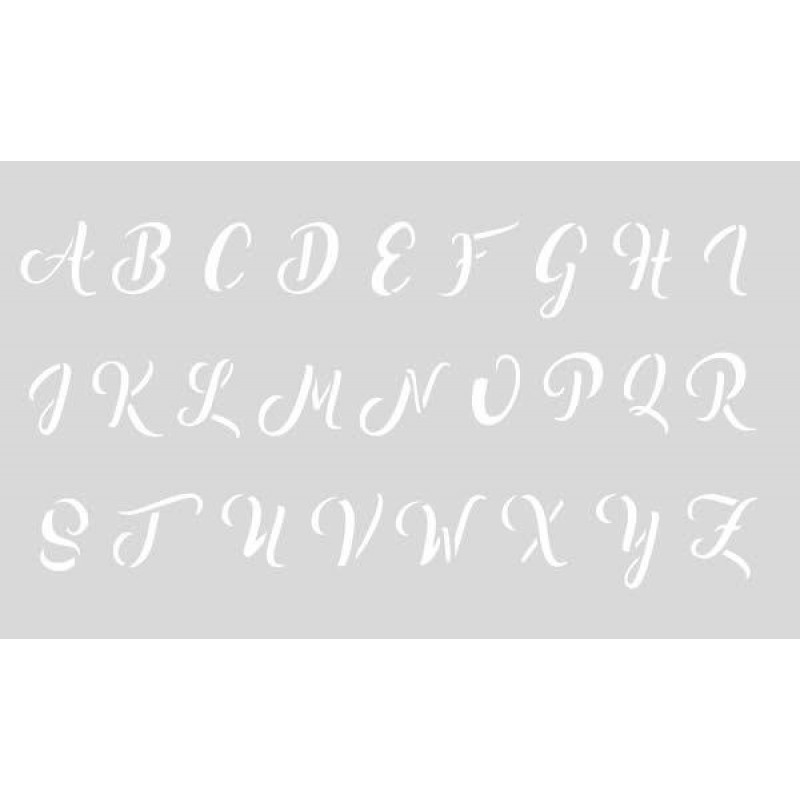 Στένσιλ 12x20cm Γράμματα ABC