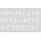 Στένσιλ 12x20cm Γράμματα ABC