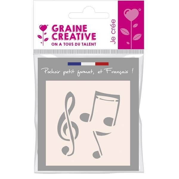 Στένσιλ 8x8cm Music