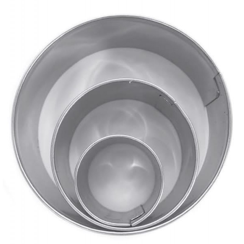 Σετ 3 Μεταλλικά Κουπ Πατ Κύκλοι O 15-30-45mm