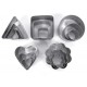 Σετ 15 Μταλλικά Κουπ Πατ Γεωμετρικά Σχήματα