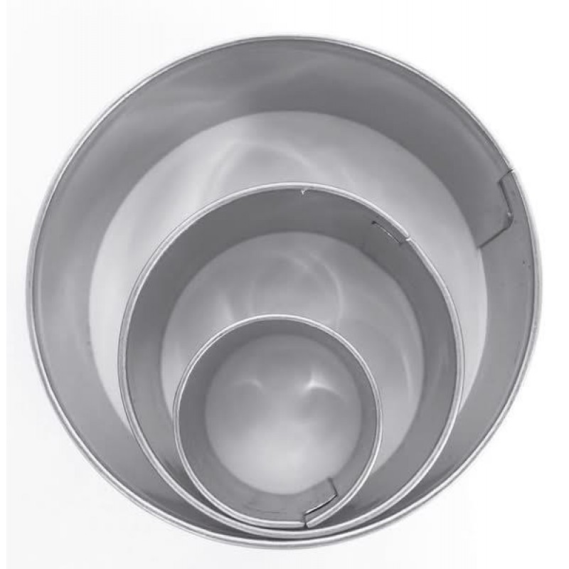 Σετ 3 Μεταλλικά Κουπ Πατ Κύκλοι O 20-30-40mm