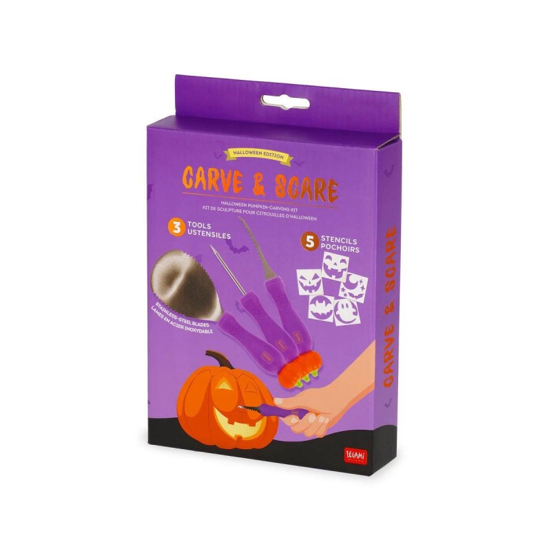 Legami Κιτ Σκαλίσματος Κολοκύθας για το Halloween - Carve and Scare