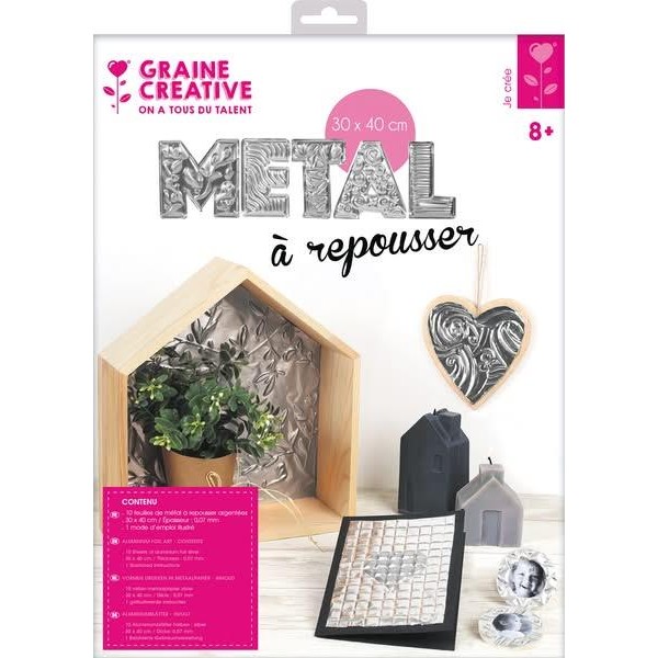 Φύλλο Αλουμινίου 30x40x0,07mm Ασημί 10τεμ