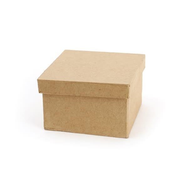 Κουτί Kraft Τετράγωνο 85 x 85 x 52mm