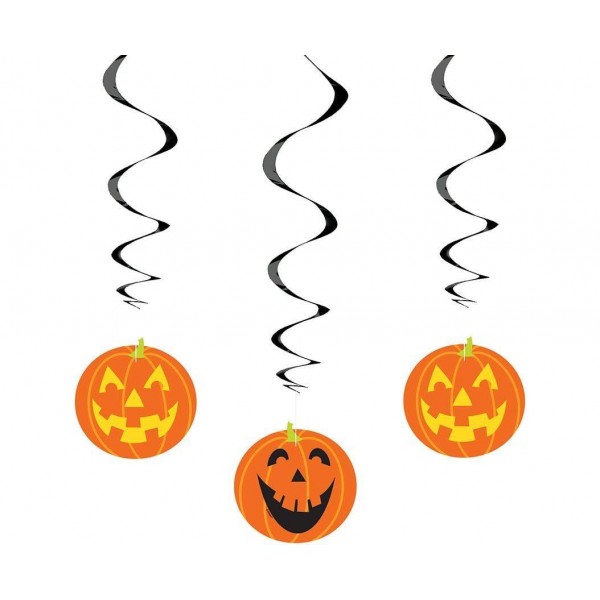 Κρεμαστά Διακοσμητικά με Κολοκύθες 3τεμ