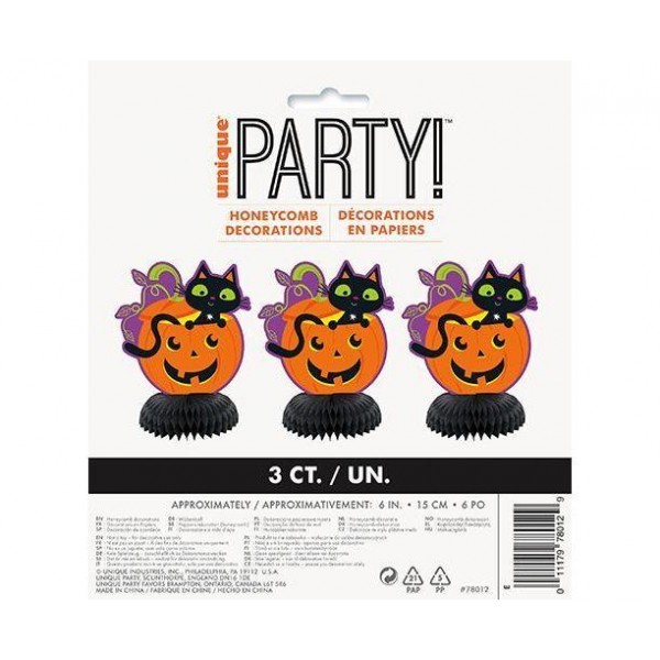 Διακόσμηση Τραπεζιού Μίνι Κολοκύθα - Γατάκι 3τεμ