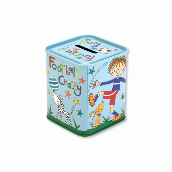 Rachel Ellen Design Κουμπαράς Μεταλλικός Football Fund