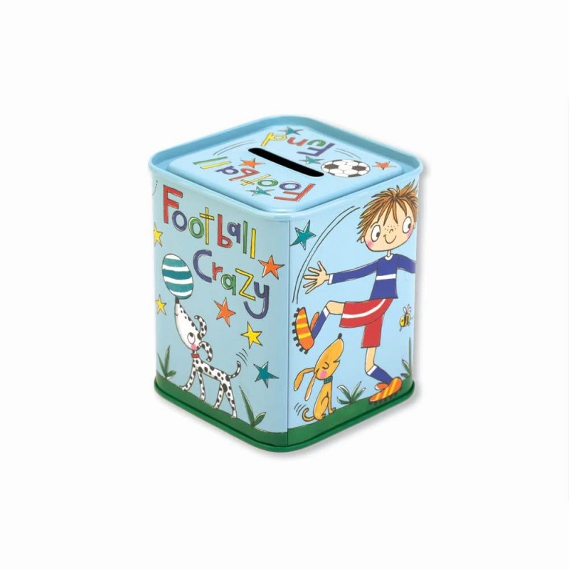 Rachel Ellen Design Κουμπαράς Μεταλλικός Football Fund