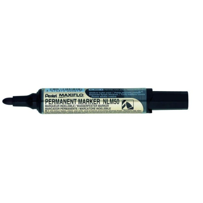 Pentel Μαρκαδόρος Ανεξίτηλος Maxiflo Permanent Στρογγυλή Μύτη Χονδρός 2.3mm