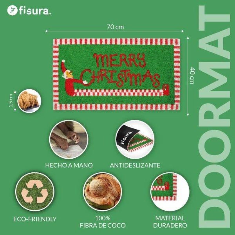 Fisura Χαλάκι Πόρτας Merry Christmas Ξωτικό Fisura Χαλάκι Πόρτας Merry Christmas Ξωτικό