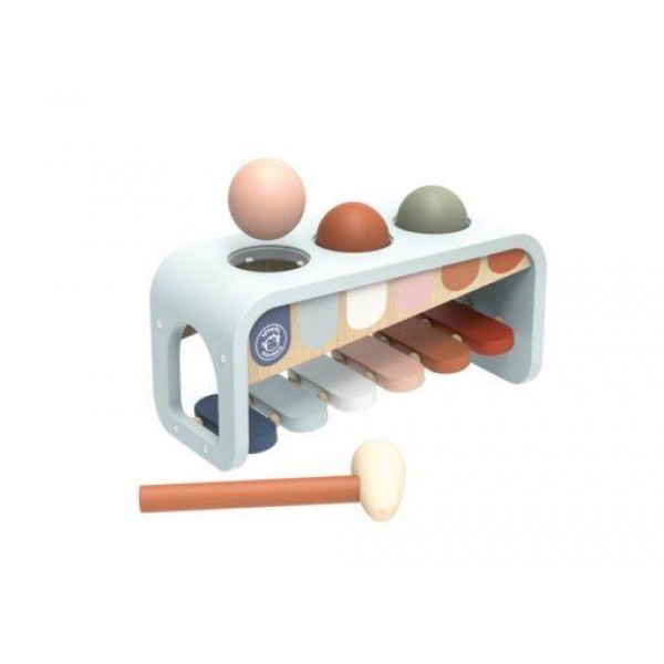 Speedy Monkey Ξυλόφωνο με Σφυρί Αντιστοίχισης 25x11x12cm