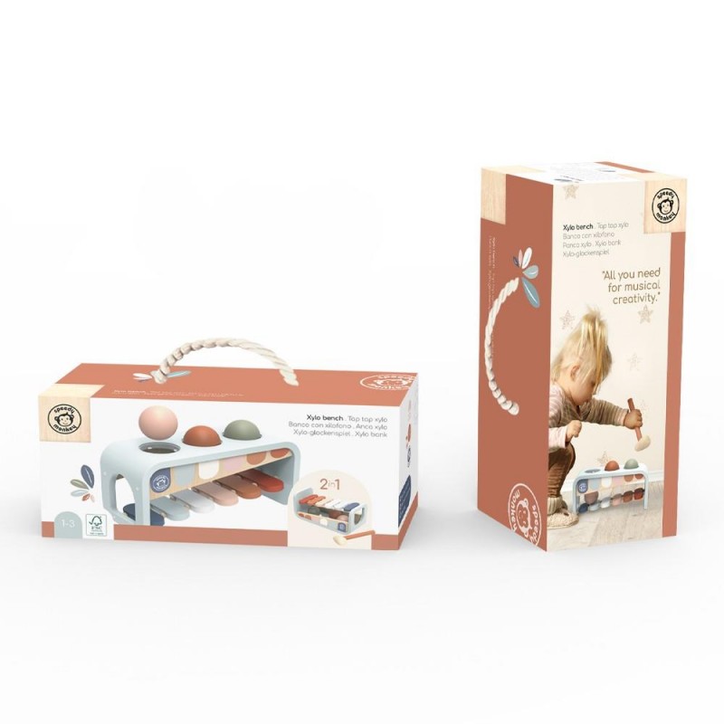 Speedy Monkey Ξυλόφωνο με Σφυρί Αντιστοίχισης 25x11x12cm Speedy Monkey Ξυλόφωνο με Σφυρί Αντιστοίχισης 25x11x12cm