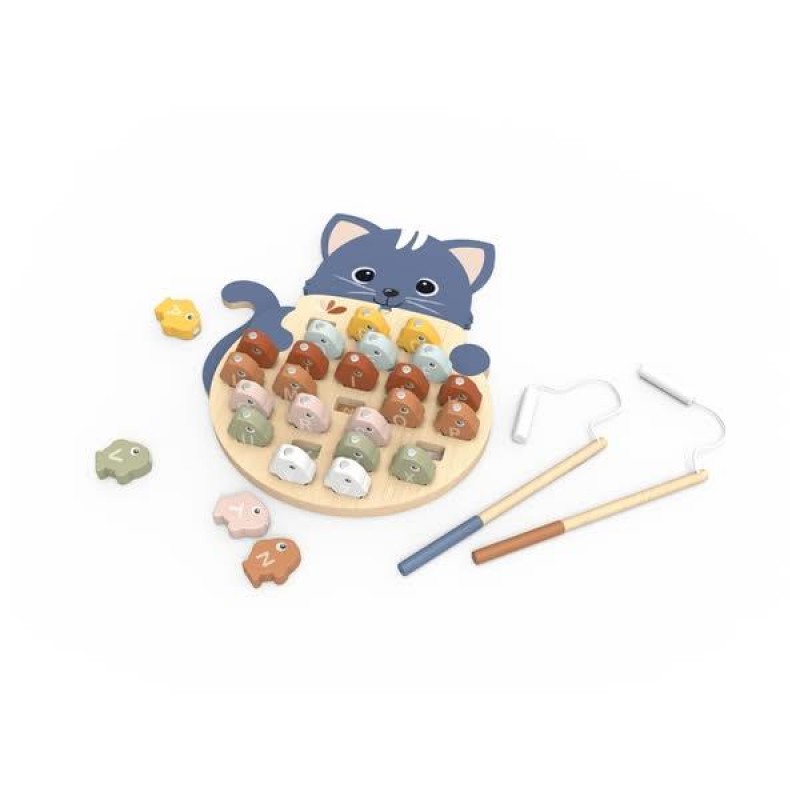 Speedy Monkey Μαγνητικό Παιχνίδι Ψαρέματος Με Λατινικό Αλφάβητο 33x27x1,5 cm