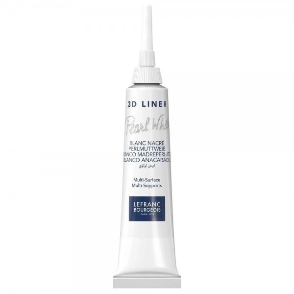 Lefranc Bourgeois 20ml 3D Περίγραμμα Λευκό Περλέ Lefranc Bourgeois 20ml 3D Περίγραμμα Λευκό Περλέ