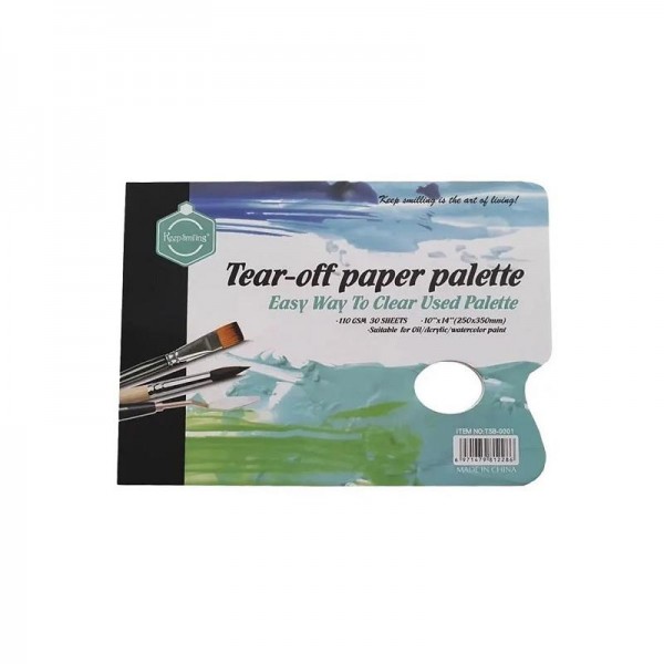 Χάρτινη Παλέτα Ζωγραφικής 25x35cm 110g 30φ