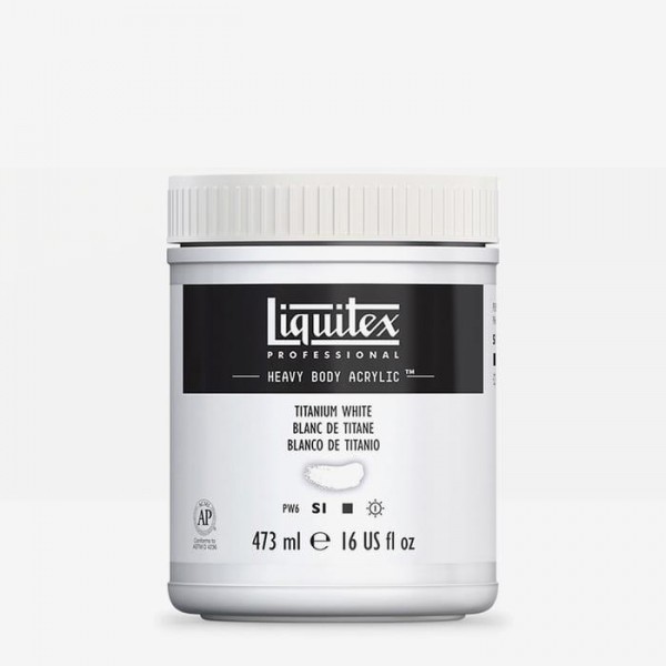 Liquitex Professional 473ml Heavy Body Acrylics 432 Titanium White Series 1 Liquitex Professional 473ml Heavy Body Acrylics 432 Titanium White Series 1