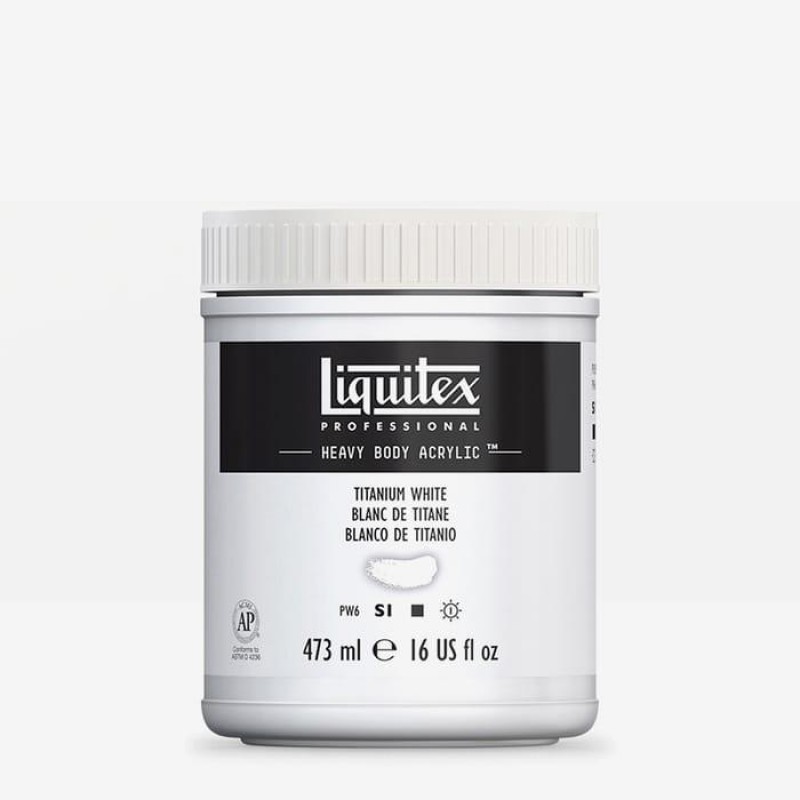 Liquitex Professional 473ml Heavy Body Acrylics 432 Titanium White Series 1 Liquitex Professional 473ml Heavy Body Acrylics 432 Titanium White Series 1