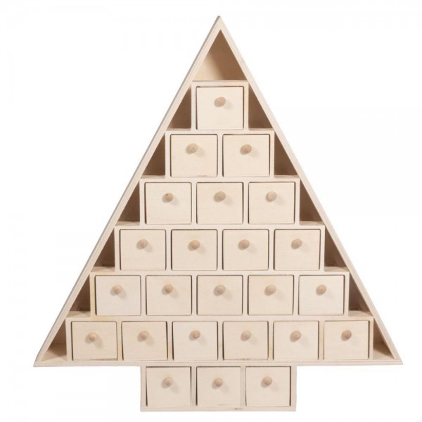 Wood Advent Calendar Tree Wood Advent Calendar Tree