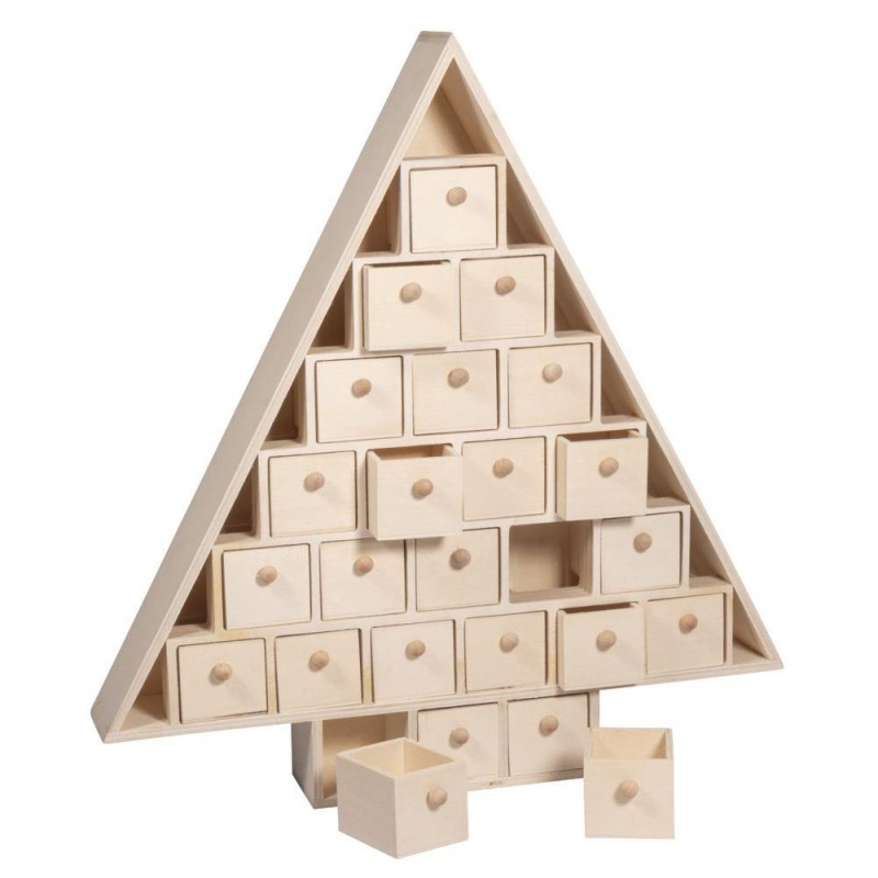 Wood Advent Calendar Tree Wood Advent Calendar Tree
