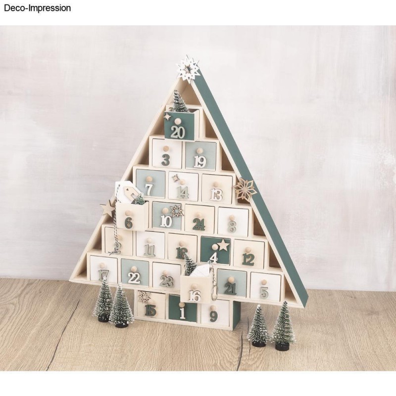 Wood Advent Calendar Tree Wood Advent Calendar Tree