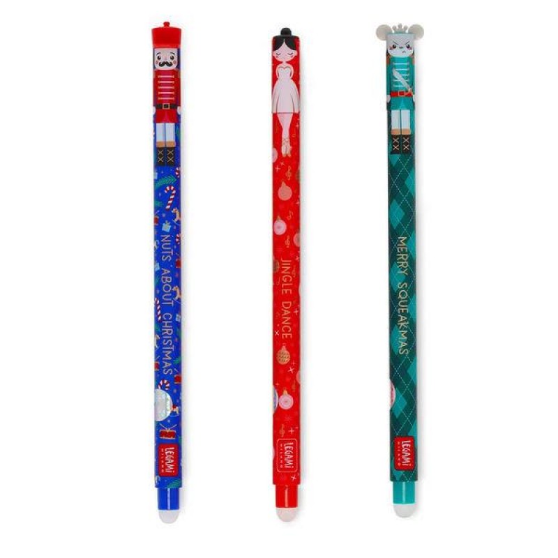 Legami Set Of 3 Erasable Gel Pens The Nutcracker