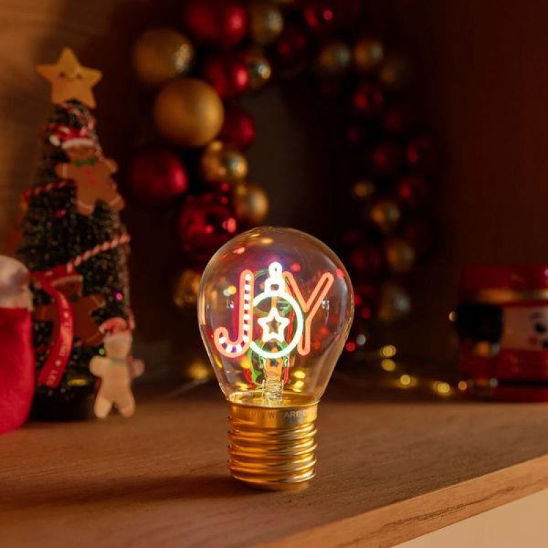 Legami Lightbulb-Shaped Table Lamp - Joy