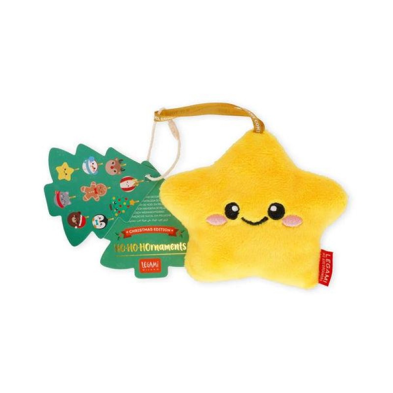 Legami Plush Christmas Decoration - Oh-Oh-Ohrnaments - Star