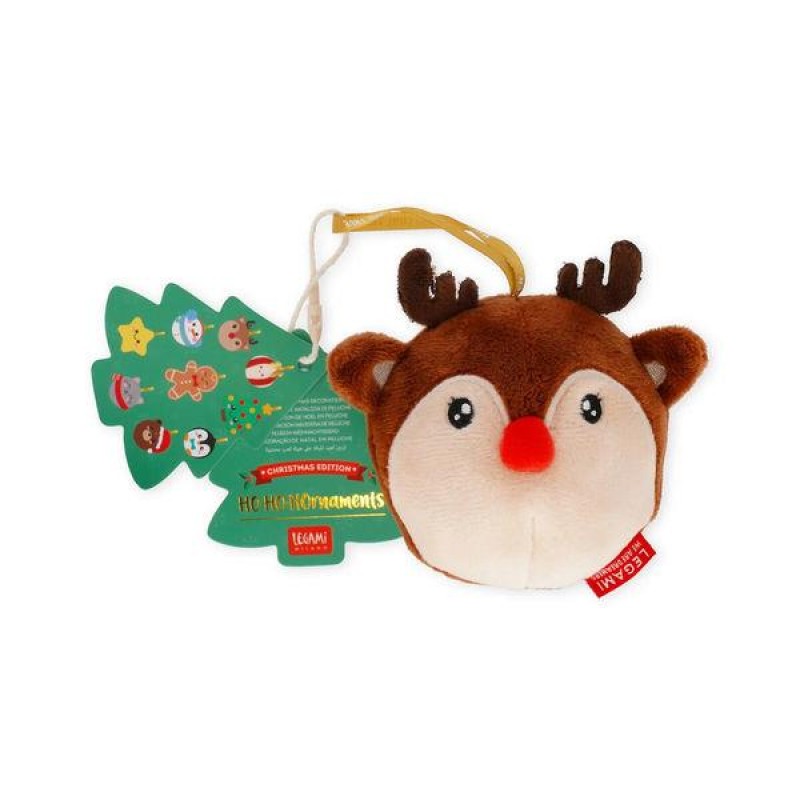 Legami Plush Christmas Decoration - Oh-Oh-Ohrnaments - Reindeer