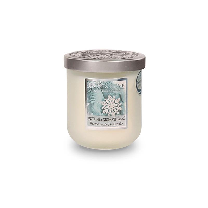 Αρωματικό Κερί Μεσαίο 110g Φωτεινές Χιονονιφάδες