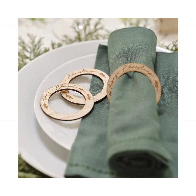 6 Δαχτυλίδια για Πετσέτες Merry Christmas 6 Δαχτυλίδια για Πετσέτες Merry Christmas