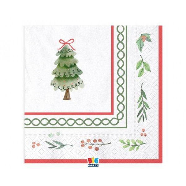 Χαρτοπετσέτες Φαγητού Joyful Christmas 16τεμ