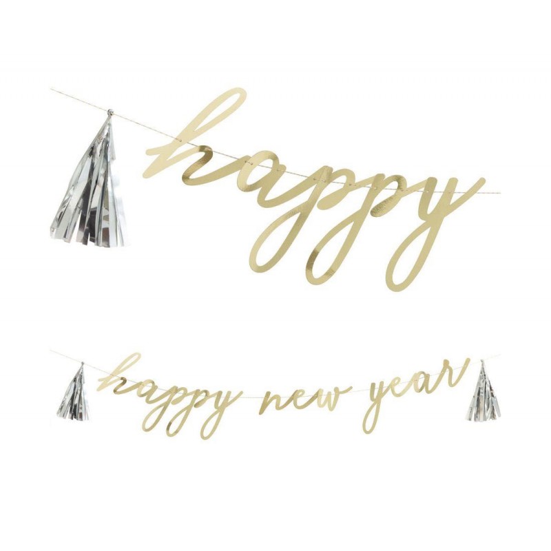 Γιρλάντα Γράμματα Happy New Years Disco 274cm