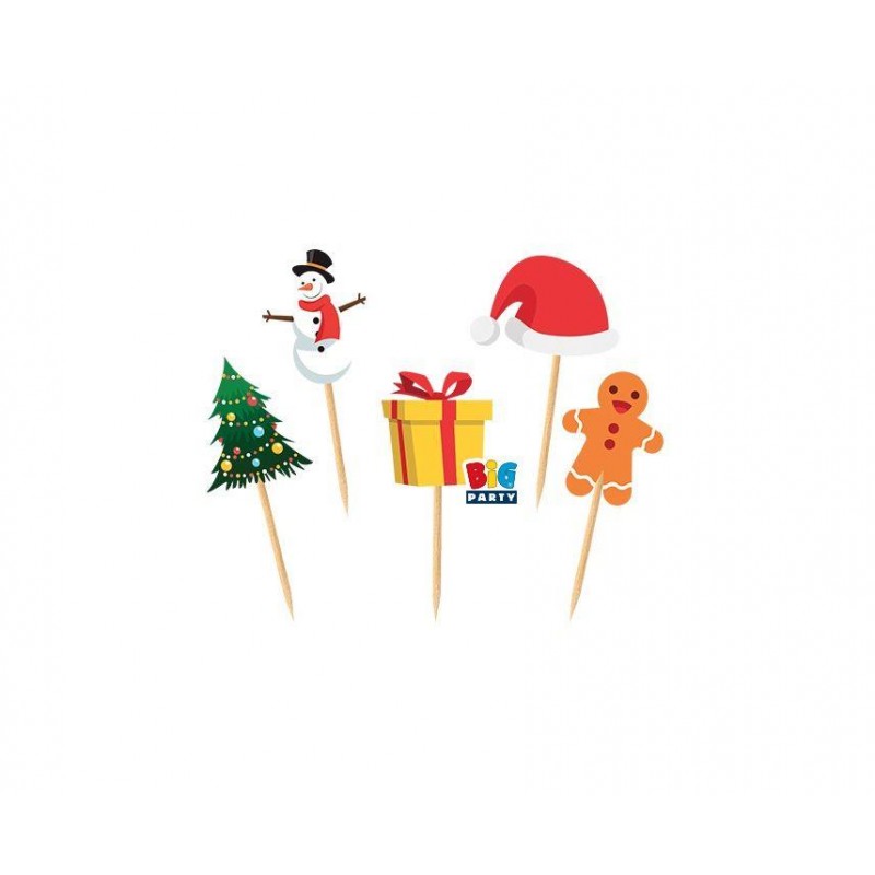 Οδοντογλυφίδες Χριστούγεννιάτικα Σχέδια 25τεμ