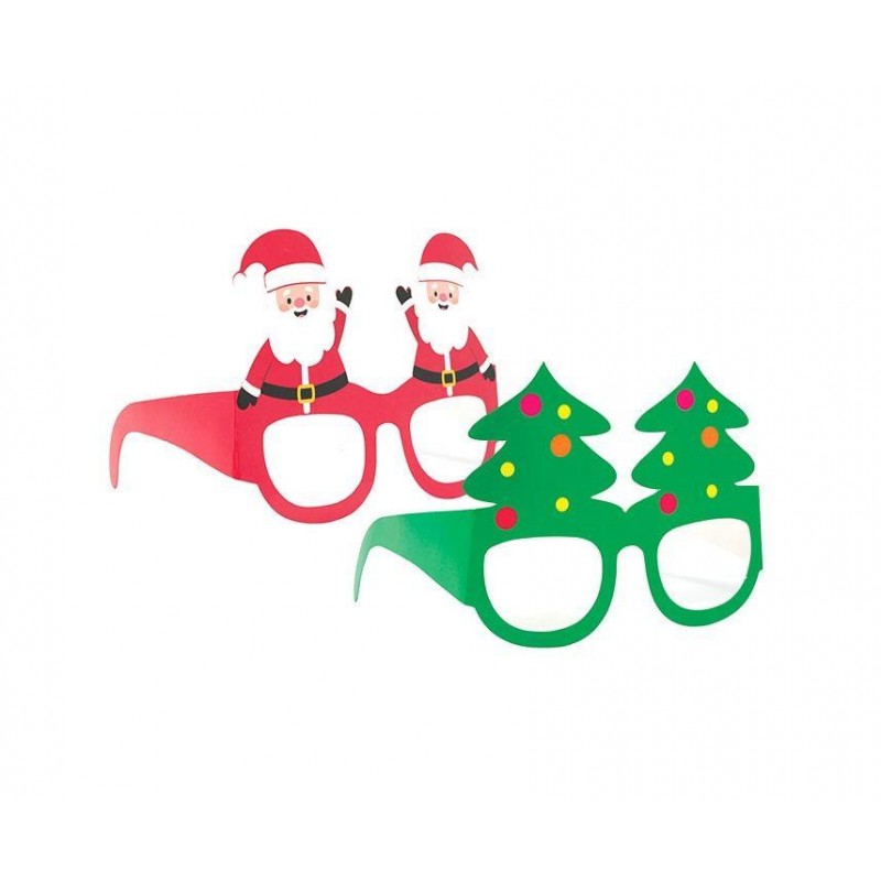 Γυαλιά Χάρτινα Αγιος Βασίλης/Ελατο 6τεμ