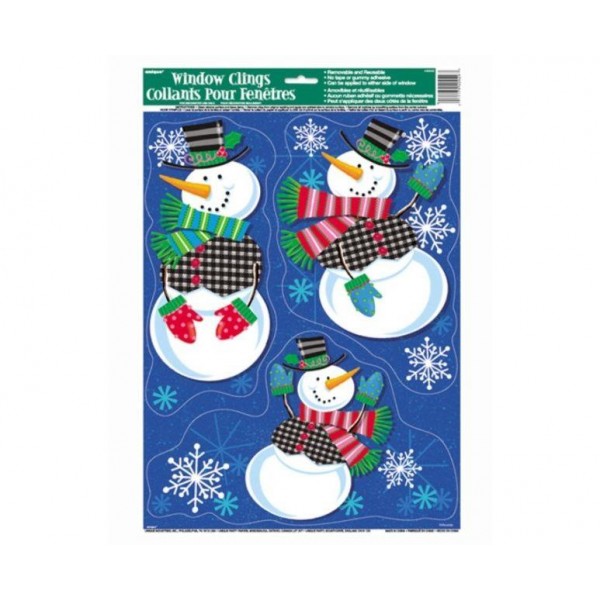 Αυτοκόλλητα Παραθύρου Χιονάνθρωπος Jolly Snowman