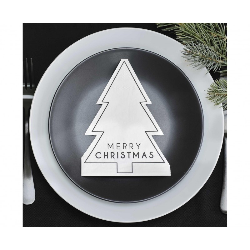 Χαρτοπετσέτες Περιγραμμικές Χριστουγεννιάτικο Δένδρο 16τεμ Χαρτοπετσέτες Περιγραμμικές Χριστουγεννιάτικο Δένδρο 16τεμ