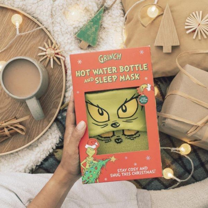 Σετ Θερμοφόρας και Μάσκα Υπνου The Grinch Σετ Θερμοφόρας και Μάσκα Υπνου The Grinch