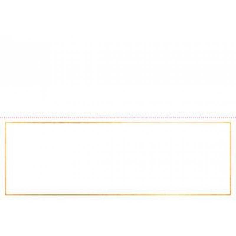 5 Place Cards 10x7cm Gold